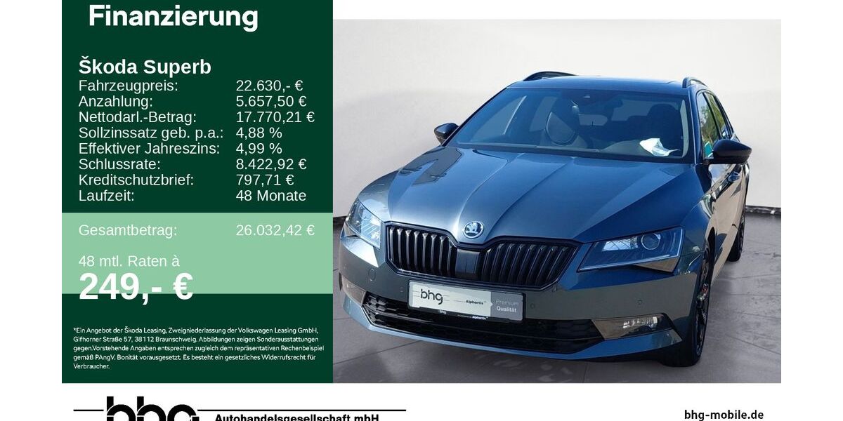Skoda Superb 134.374 km 22.630 &euro; Reutlingen 72770