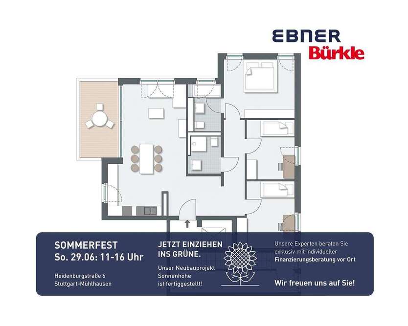 Wohnung zum Kaufen in Stuttgart 583.800 € 97.16 m²