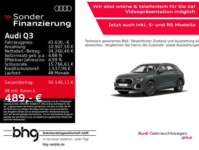Audi Q3 7.806 km 43.630 € Reutlingen 72760