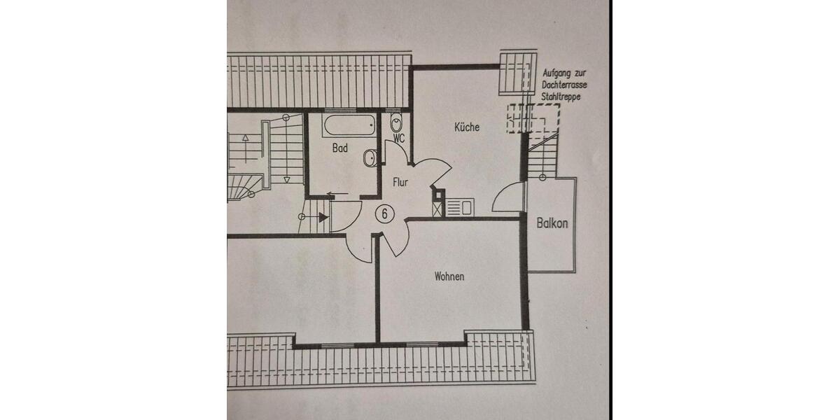 Dachgeschoßwohnung Fellbach - 2.5 Zimmer, 55 m&sup2;, 235.000&euro; | Angebot:27417835