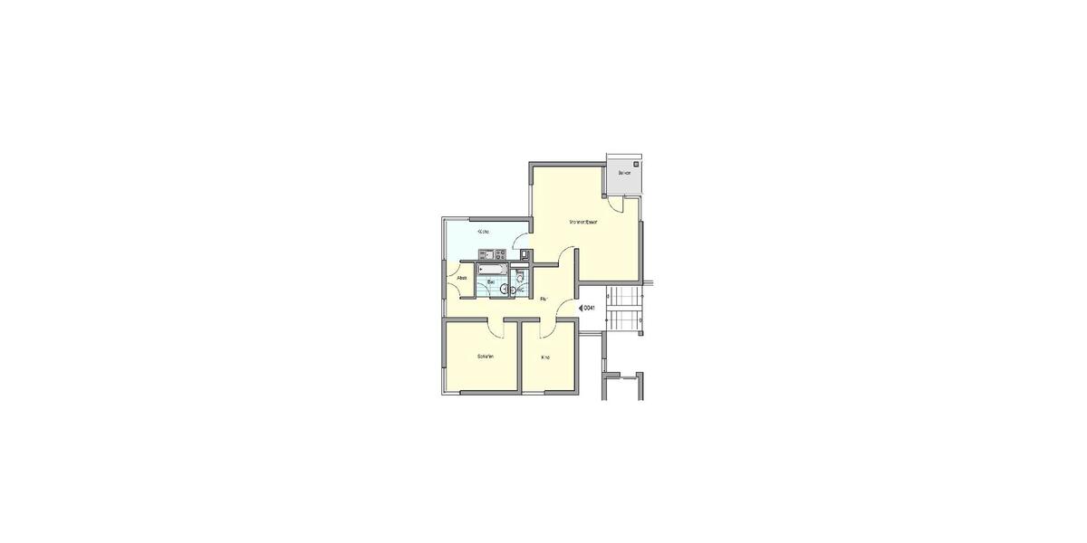 Etagenwohnung Esslingen am Neckar Pliensauvorstadt - 3 Zimmer, 83 m&sup2;, 938&euro; | Angebot:26425483